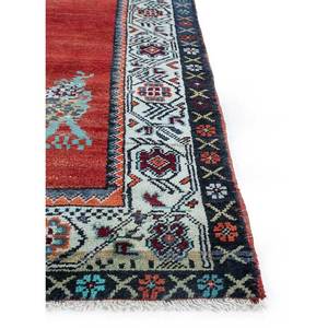 Alfombras de Lana Anudadas a Mano Nuray en Rojo y Naranja con Patrón de Medallón, Alfombra para Sala de Estar para Adolescentes, Decoración para Pasillo 9x12, Pae-2966 - Product Image 4