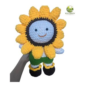 Juguete de Ganchillo Hecho a Mano para Bebés, con Accesorios de Comida, Muñeco de Peluche Suave de Algodón, Amigurumi, Tamaño Personalizado para 13-24 Meses - Product Image 5