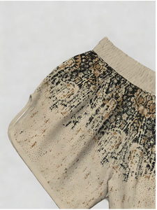Shorts Boxers Unisexe en Tissu, Taille Mi-Haute Élastique, Imprimé par Transfert Thermique à Motif Moucheté, Séchage Rapide, Respirant, 100% Polyester - Product Image 2