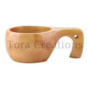 Tasses de service en bois de neem faites à la main Tasses à café et thé écologiques d'aspect naturel de qualité d'exportation - Product Image 5