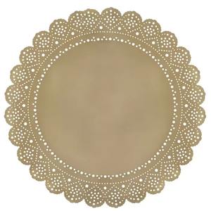 Ensemble d'assiettes de chargeur gaufrées marron design avec finition antique pour une table à manger élégante et une table de fête - Product Image 1