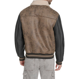 Chaqueta con letras de béisbol hecha a medida, cuello de piel de Cuero 100%, chaqueta de moda universitaria de baloncesto Unisex de calidad superior - Product Image 4