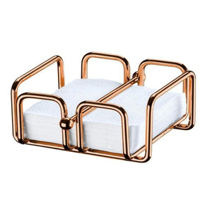 Accesorio Decorativo para Mesa, Atractivo Servilletero de Metal Dorado con Diseño de Hojas y Brazo Decorativo, Soporte para Servilletas de Hierro - Product Image 5