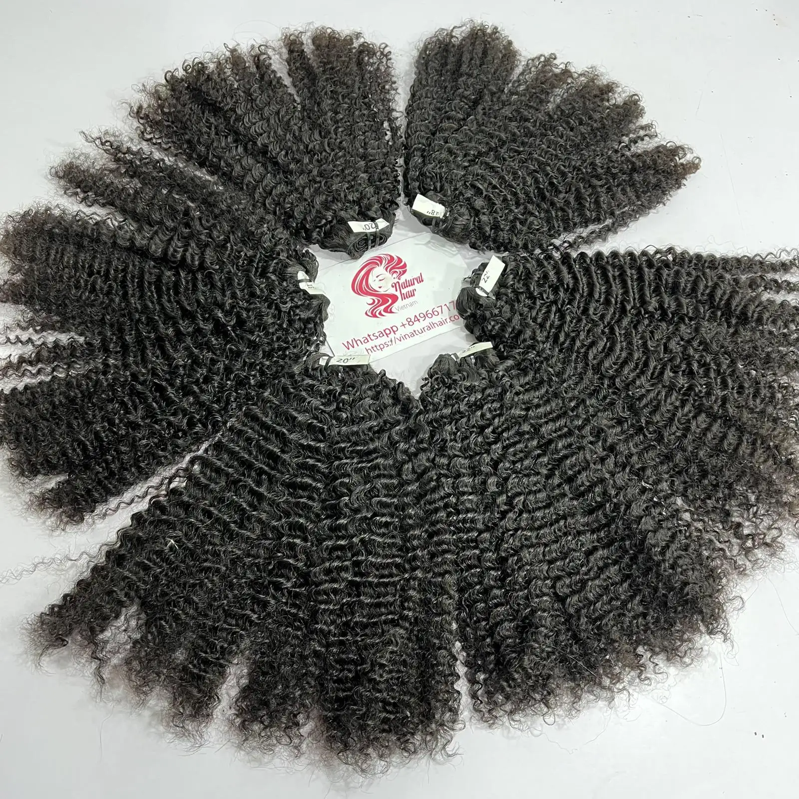 סיטונאי וייטנאמי גלם לא מעובד שיער לא מעובד צרור ספקים, מתולתל חבילות שיער טבעי הרחבות