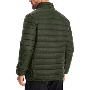 Chaqueta Acolchada Impermeable y Transpirable con Capucha para Hombre, Diseño Personalizado OEM, Chaqueta Casual de Invierno con Bolsillos, Patrón Sólido, la Mejor - Product Image 2