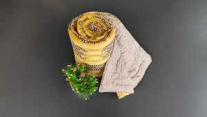 ผ้าห่มควีนไซส์ทำมือจากผ้าฝ้ายออร์แกนิก ลายสัตว์ พิมพ์ลายสองด้าน - Product Image 6