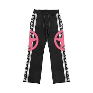 ชุดวอร์มสไตล์วินเทจสตรีทแวร์ ลวดลายพิมพ์แบบทำสีซีด ลวดลายปัก ลวดลายติดเพชร  สำหรับฤดูหนาว  แบบยูนิเซ็กส์  พร้อมป้ายปัก - Product Image 4