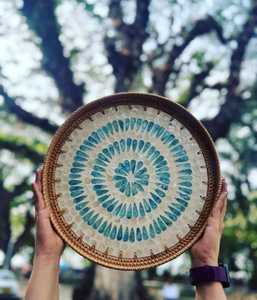 Bandeja con incrustaciones de hueso de resina de alta calidad de lujo hecha a mano India 100%, bandeja de servicio directa de fábrica para uso doméstico - Product Image 5