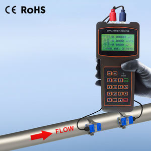2 Inch Smart Wifi Tempo de Trânsito Ultrasonic Flow Meter para Água Ip68 Base Altra Sonic Ultrasonic Medidor de Fluxo de Água com Handheld - Product Image 1