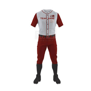 Nouvelles tenues de baseball personnalisées en couleur, 100% polyester, respirantes, légères, anti-humidité, ajustement confortable, unisexe - Product Image 1
