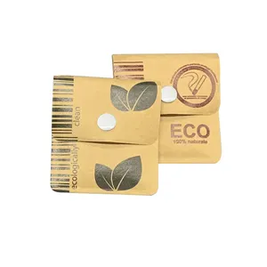 UKETA Custom Cigarette Recycle Mini Travel Carry Outdoor Ash Bag Eco Friendly Kraft Paper Portable Pocket Ashtray Pouch