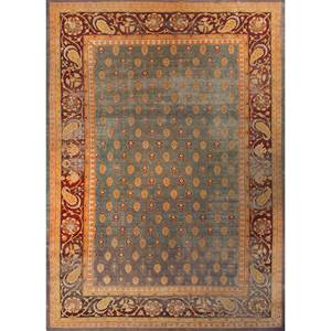 Tapis en laine noués à la main Aalam, style Kilim rouge et orange, 9x12, motif abstrait rectangulaire pour entrée de maison, salon - Pae-6311 - Product Image 1