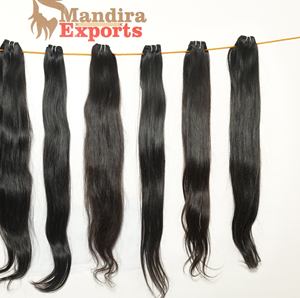 Vente en gros 100% paquets de vendeur à cuticules alignées Kinky Straight 100% extensions de cheveux humains vierges indiens bruts naturels - Product Image 2
