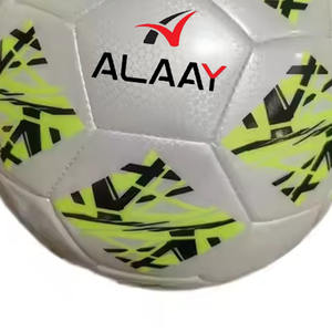 Alaay Tamaños 5 Pequeña cantidad Fútbol Cosido a máquina Pelota de cuero PU Logotipo impreso OEM para entrenamiento deportivo al aire libre - Product Image 5