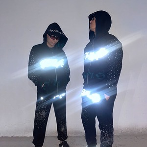 Custom Zipper Windbreaker Jacket and <b>Nylon</b> Track Pants Set Stripe Design Tracksuit for Men Jogger <b>Nylon</b> Windcheater Sets Men's - Product Image 4
