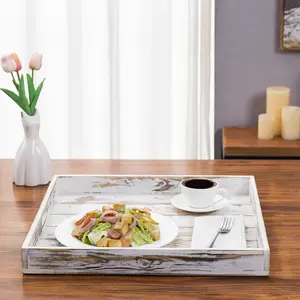 ถาดเสิร์ฟไม้สไตล์โมเดิร์นหรูหราสลักลายสำหรับบ้านและร้านอาหาร - Product Image 4