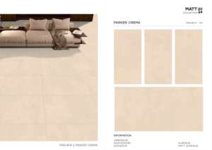 Parker Choco 600x1200mm Carreaux de sol en porcelaine émaillée Design antique moderne Surface brillante Finition mate Couleur foncée Style classique - Product Image 3