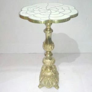 Forma única y diseño moderno Mesa auxiliar de acero inoxidable y mesa central para sala de estar Dormitorio y hotel - Product Image 6