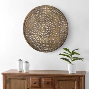 Panel de Arte de pared de Metal de alta calidad de lujo, escultura decorativa superventas para sala de estar y dormitorio - Product Image 3