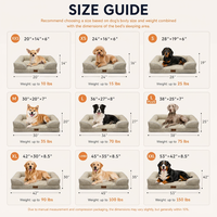 Lit pour chien et chat en chenille écologique de luxe avec base en mousse alvéolée de soutien, housse amovible et lavable pour chiens de petite/moyenne taille