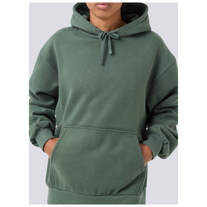 Trending Modern Fit Puños elásticos Venta al por mayor única Sudadera con capucha para hombres Suave Cómodo Essential Modern Fit Pullover Hoodie - Product Image 4