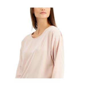 Top Casual da Donna Alfani in Raso con Maniche Svasate, Colletto Asimmetrico e Logo Ricamato, Motivo Leopardato e Floreale, Taglie XS-XL - Product Image 2