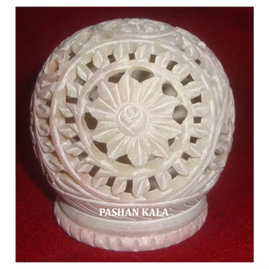 Supports de bougies sculptés en pierre ollaire naturelle de haute qualité pour la décoration de Diwali et de Noël, vente en gros et fournisseur - Product Image 1