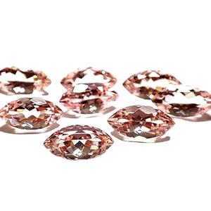 อัญมณีมอร์แกไนท์ธรรมชาติสำหรับ100% ตัดอัญมณีล้ำค่าคุณภาพสูงอัญมณีมอร์กาไนต์สีชมพู & พีช - Product Image 1