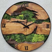 Nouvelle montre en bois faite à la main avec une grande qualité et une finition pour les restaurants, les cafés et les hôtels taille personnalisée vente en gros personnalisée