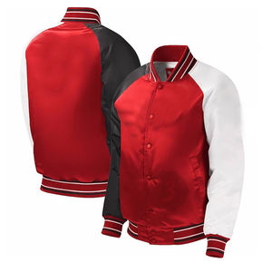 แจ็คเก็ตบอมเบอร์ผ้าซาตินบุซับในคุณภาพสูง ดีไซน์ใหม่สำหรับผู้ชาย ปรับแต่งได้ กันลม ระบายอากาศดี ขายส่งเสื้อแจ็คเก็ตผู้ชาย - Product Image 6