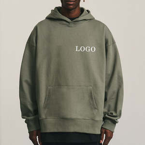 Hombres de alta calidad de peso pesado Terry Sportswear Logotipo personalizado Sudadera con capucha con jersey de gran tamaño de impresión Sudadera con capucha de lana - Product Image 4