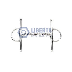 Sacacorchos de acero inoxidable para uso veterinario, bocado para mejillas completas, boquilla Lisa pulida, todos los bocados para boca de caballo Liberta - Product Image 4