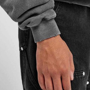 Nuevo mejor diseño de alta calidad para hombres sudaderas con capucha transpirable 100% algodón secado rápido lavado ácido estilo bordado OEM mantenido - Product Image 6