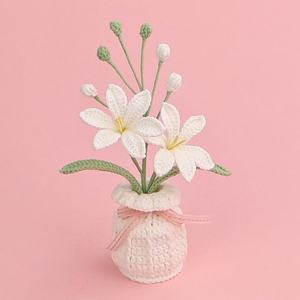 Maceta de Orquídea Marte Tejida a Crochet, Decoración para el Hogar, Uso Interior/Exterior, Decoración para Bodas y Festividades - Product Image 6