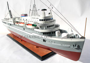 Gia Nhien Fabricant Conception personnalisée quantité minimale de commande bas S.S. BATEAU MODÈLE EN BOIS MILWAUKEE CLIPPER-MODÈLE DE BATEAU EN BOIS DE HAUTE QUALITÉ Fait à la main - Product Image 4