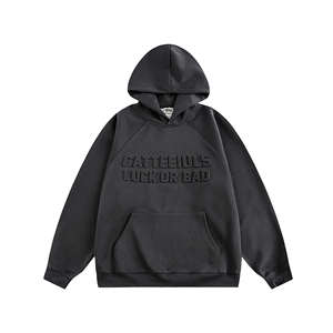 Prix d'usine, sweats à capuche en coton brodés personnalisés, 430 GSM, sweats lourds en gros, doux et confortables pour l'automne - Product Image 5