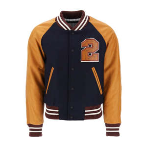 Chaqueta Varsity Unisex con Logotipo Personalizado, Chaqueta Varsity Corta de Béisbol Retro Vintage con Parche Bordado en Chenilla Estilo Americano para Hombre - Product Image 1