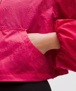 เสื้อแจ็คเก็ตวินด์เบรกเกอร์แบบมีฮู้ดสำหรับผู้หญิง ผ้าไนลอนพิมพ์ลาย สีพื้น สไตล์ฮิปฮอป สตรีทแวร์ ปกเสื้อพับได้ - Product Image 5