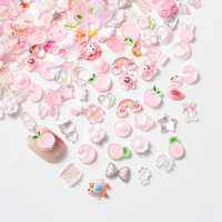 Multi Color Resin mini cartoon Nail mix Flower 3D Charms For DIY Acrylic Nail Art Ornaments Jewelry Accessories