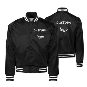 Ropa deportiva ropa de lona alta transpirable de talla grande chaqueta universitaria de satén de invierno para hombre nueva llegada diseño de béisbol bordado - Product Image 1