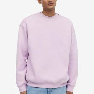 Sweats pulls surdimensionnés pour hommes de qualité supérieure 100% coton polaire tissu hommes basiques sweats col rond Logo personnalisé - Product Image 1