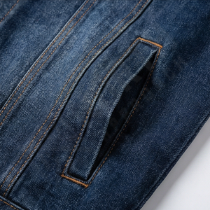 Veste en jean vintage pour homme 2024, denim délavé de haute qualité, veste en jean unie, nouvelle mode élégante, vêtements d'extérieur pour la saison hivernale, vente - Product Image 5