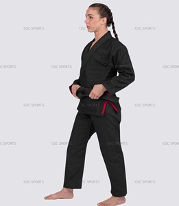 El último uniforme personalizable de Jiu Jitsu brasileño para mujer, ropa de artes marciales de Karate, logotipos personalizados, parches de algodón OEM - Product Image 3