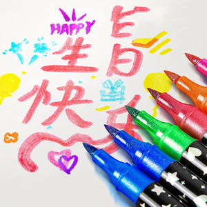 36 pennarelli artistici a doppia punta, 72 colori glitterati per disegno e artigianato - Product Image 4