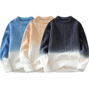 Vente chaude Slim-Fit Casual Hommes Pull Personnalisé de Haute Qualité Plus La Taille Pull Respirant Léger Tricoté Uni - Product Image 1