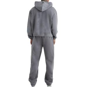 Nouvelle conception, coupe classique, survêtement d'hiver à capuche pour homme, streetwear décontracté, prix de gros, ensemble de survêtement unisexe, impression gonflée - Product Image 4