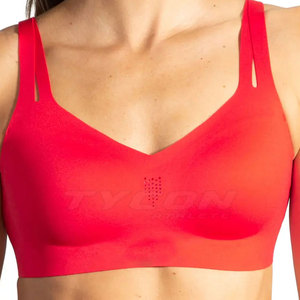 Sujetador deportivo acolchado sin costuras personalizable para mujer, ropa de gimnasio de realce transpirable para Yoga y Fitness - Product Image 1