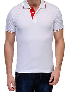 Polo de golf 100% coton pour hommes, style décontracté à manches courtes avec fonction anti-rides, motif brodé taille XL - Product Image 5