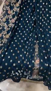 Hermoso conjunto de traje Koti cosido completo de última tendencia con hermoso bordado, Dori y trabajo de lentejuelas pesadas - Product Image 5