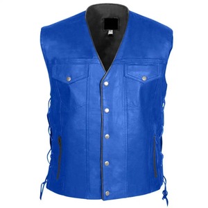 Gilets en cuir décontractés de haute qualité pour moto, fabriqués au Pakistan, respirants, pour l'hiver, couleurs et tailles personnalisables, pas chers - Product Image 2